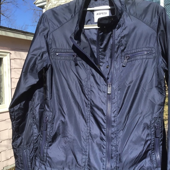 Aspesi Wind Jacket Navy Blue EUC - Picture 8 of 9